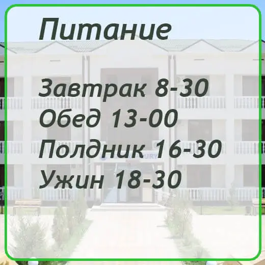 Рауан Нұры Сарыағаш шипажайындағы тамақтану уақыты
